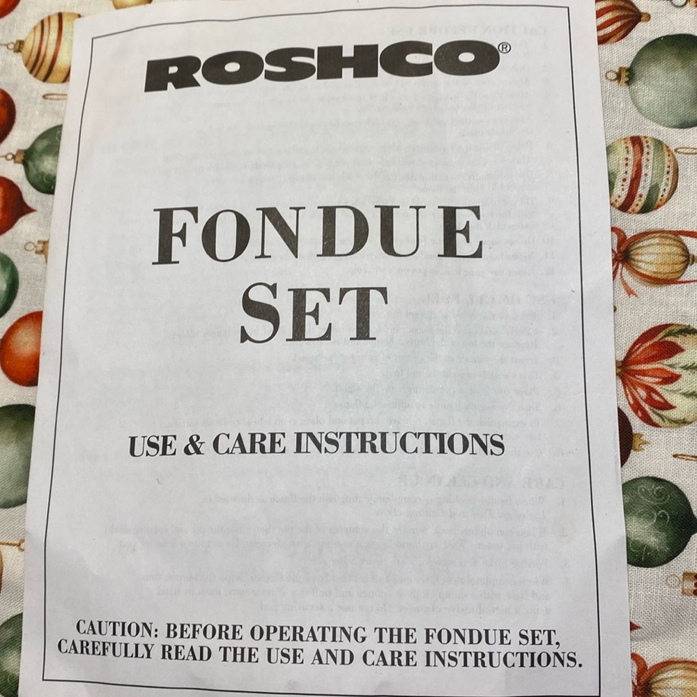 Stainless steeled lazy Susan fondue set